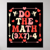 Do The Math Equation Valentine's Day Math Teacher  ポスター (正面)
