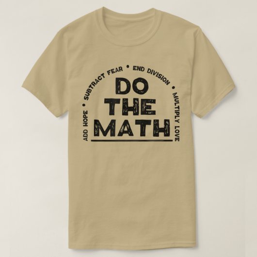 Do The Math  Love Add Hope End Division Gift Women Tシャツ (デザイン正面)