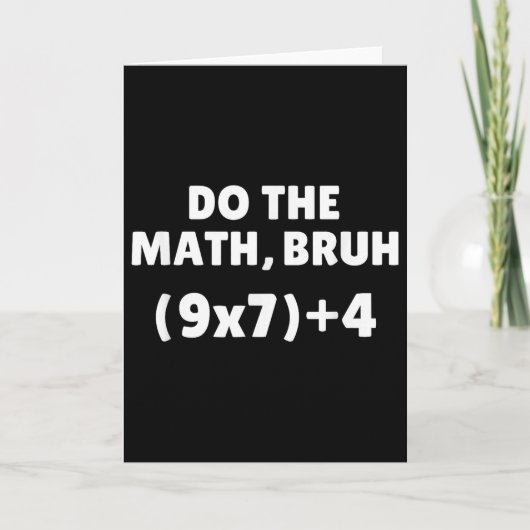 Do The Math Meme 67  カード (正面)