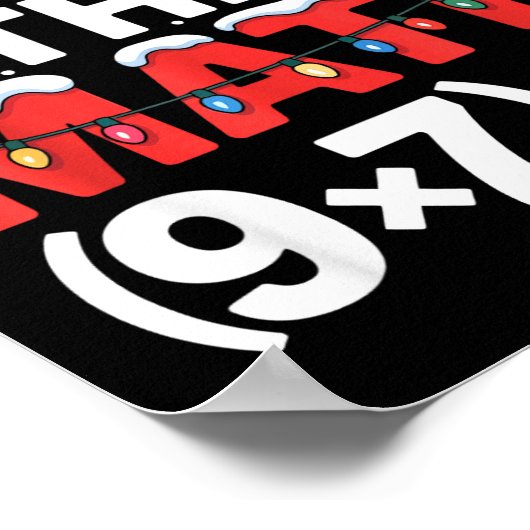 Do The Math Meme 6 7 Funny Christmas Holiday Humor ポスター (角)