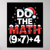 Do The Math Meme 6 7 Funny Christmas Holiday Humor ポスター (正面)