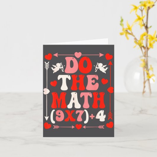 Do The Math Teacher 67 Meme Six Seven Valentine's  カード (黄色い花)