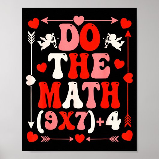 Do The Math Teacher 67 Meme Six Seven Valentine's ポスター (正面)