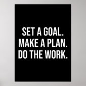 Do The Work - Success Hustle Gym やる気を起こさせる ポスター (正面)