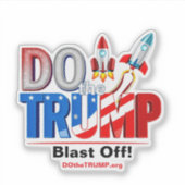 DO theTRUMP Space Force Vinyl Window Stickers シール (正面)