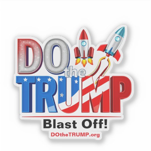 DO theTRUMP Space Force Vinyl Window Stickers シール (正面)