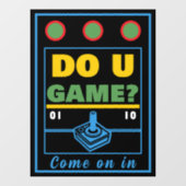 Do U Game? Multi Color ウィンドウサイン (シート)