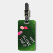 Do What Makes You Happy 感動的引用文 ラゲッジタグ (正面縦)