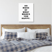 Do What Makes You Happy Motivational Graphic Print キャンバスプリント (インサイチュ (寝室))