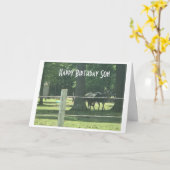 *DO WHAT MAKES YOU HAPPY** ON YOUR BIRTHDAY "SON" カード (黄色い花)