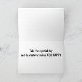 DO WHAT MAKES YOU HAPPY ***SON*** ON BIRTHDAY CARD カード (内部)