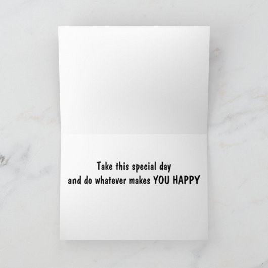 DO WHAT MAKES YOU HAPPY ***SON*** ON BIRTHDAY CARD カード (内部)