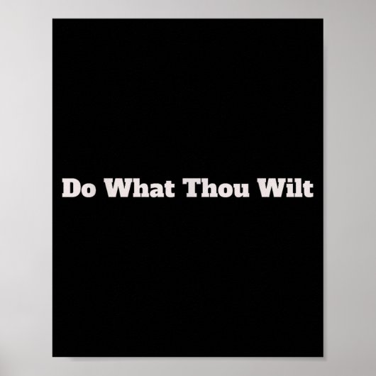 Do What Thou Wilt Funny ポスター (正面)
