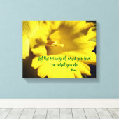 Do What You Love Rumi 感動的引用文 キャンバスプリント (インサイチュ (ウッドフロア))