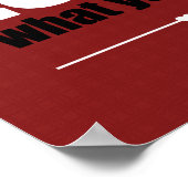 Do What You Love What You Do You Poster - Red ポスター (角)