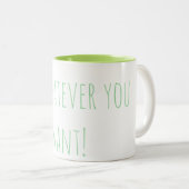 "Do whatever you want" Mug ツートーンマグカップ (正面右)