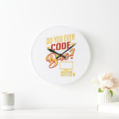 Do Yo Even Code Bro おもしろい Software Engineer ラージ壁時計 (ホーム)