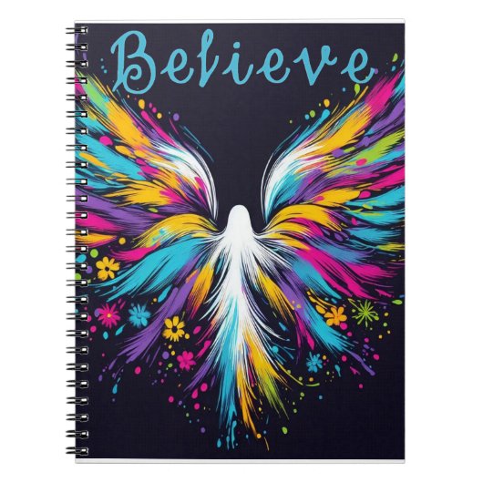 Do You Believe in Angels Spiral Photo Notebook ノートブック (正面)