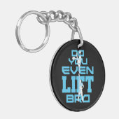 Do You Evoling Bro おもしろいチアリーティング キーホルダー (正面左)