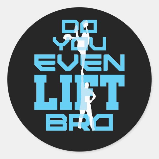 Do You Evoling Bro おもしろいチアリーティング ラウンドシール (正面)