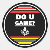 Do You Game? ラウンドシール (正面)