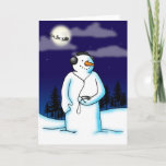 Do you hear what I hear? シーズンカード<br><div class="desc">I think snowman is listening to his favourite Christmas tunes... maybe he should turn it down a bit.</div>