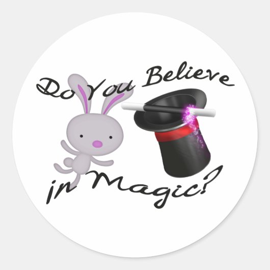 Do You In 信じ魔法Top Hat & Rabbit ラウンドシール (正面)