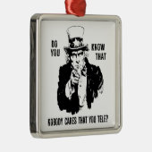 Do You Know That Nobody Cares That You Tele? メタルオーナメント (右)