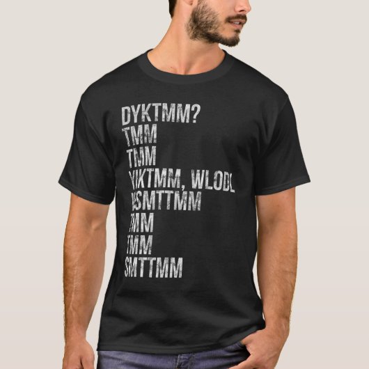 Do You Know The Muffin Man Cryptic Tee Tシャツ (正面)