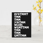 Do You Know The Muffin Man Dyktmm Nostalgia Funny  カード (黄色い花)