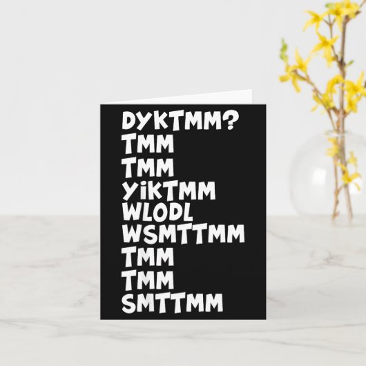 Do You Know The Muffin Man Dyktmm Nostalgia Funny  カード (黄色い花)