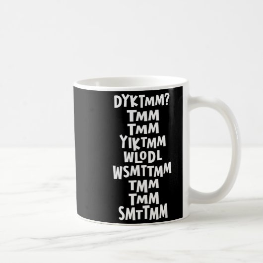 Do You Know The Muffin Man Dyktmm Nostalgia Funny  コーヒーマグカップ (右)
