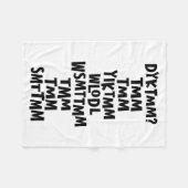 Do You Know The Muffin Man Dyktmm Nostalgia Funny  フリースブランケット (正面(横))