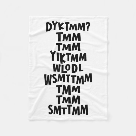 Do You Know The Muffin Man Dyktmm Nostalgia Funny  フリースブランケット (正面)