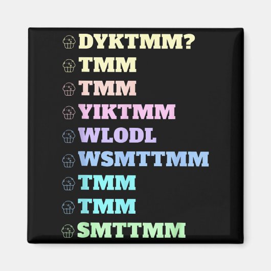 Do You Know The Muffin Man Dyktmm Nostalgia Funny  マグネット (正面)