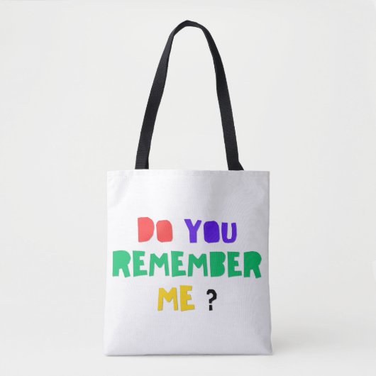 DO YOU REMEMBER ME Denim Jacket Tote Bag トートバッグ (正面)