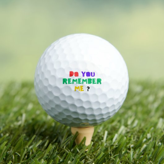 DO YOU REMEMBER ME Golf Balls ゴルフボール (インサイチュ 木)