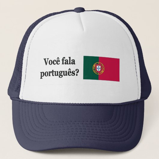 Do you speak Portuguese? in Portuguese. Flag bf キャップ (正面)