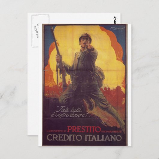 Do you whole dutyプロパガンダポスター ポストカード (正面/裏面)