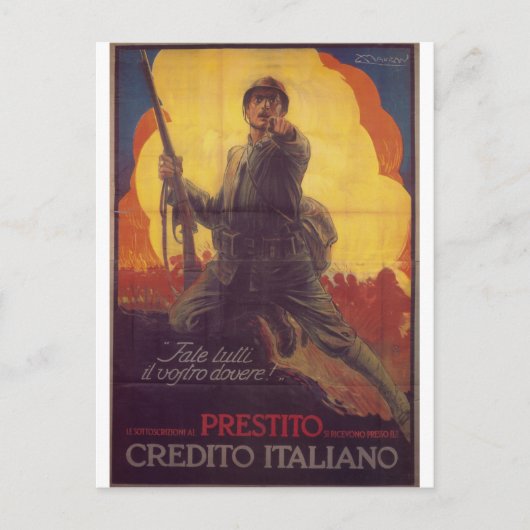 Do you whole dutyプロパガンダポスター ポストカード (正面)