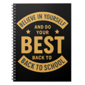 Do Your Best – Back to School Notebook ノートブック (正面)