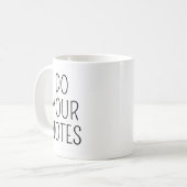 Do Your Notes Mug, Therapist Mug, Gift for Therapi コーヒーマグカップ (正面左)