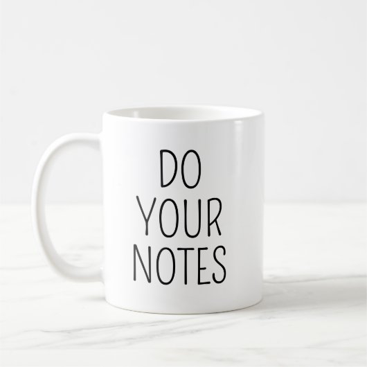 Do Your Notes Mug, Therapist Mug, Gift for Therapi コーヒーマグカップ (左)