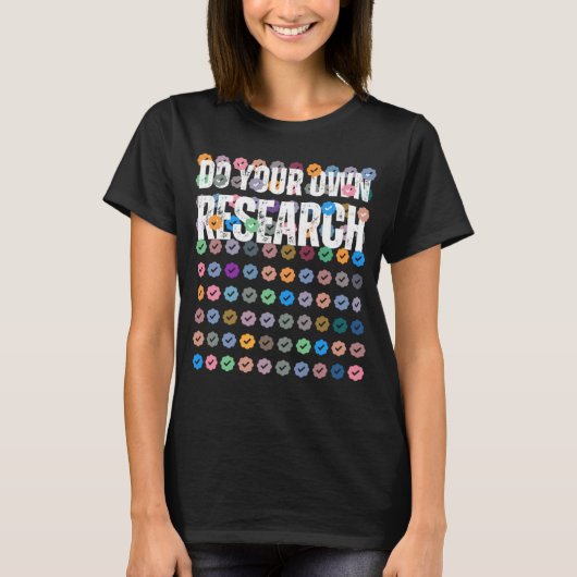 Do Your Own Research DYOR Checks NFT Crypto NFTs V Tシャツ (正面)