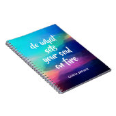 Do Your Soul On Fire Spiral Notebook ノートブック (右側)