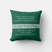 Do Your Thing 16x16 two-sided Throw Pillow クッション (正面)