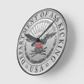 DoAK壁時計、8"円形アクリル ラウンド壁時計 (傾斜)