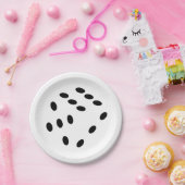 Dobbelsteen, dobbelstenen. Gokken, kansspel, geld ペーパープレート (パーティー)