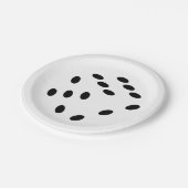 Dobbelsteen, dobbelstenen. Gokken, kansspel, geld ペーパープレート (アングル)