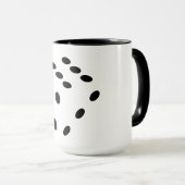 Dobbelsteen, dobbelstenen. Gokken, kansspel, geld マグカップ (正面右)